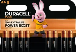 Duracell Batterij AA Alkaline Plus Power Boost 8 stuks Outlet