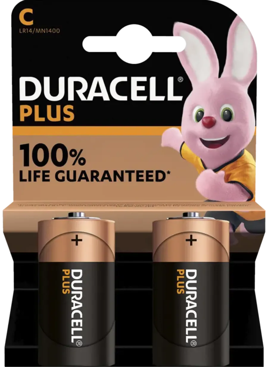 Duracell Batterij C Alkaline Plus 2 stuks Hot