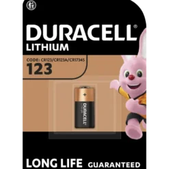 Duracell Batterij CR123A Lithium 1550mAh 3V Clearance