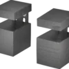 Duraline clip cube mini zwart 2 stuks