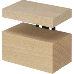 Duraline clip maxi zwart hout 6,3x8x5 cm New
