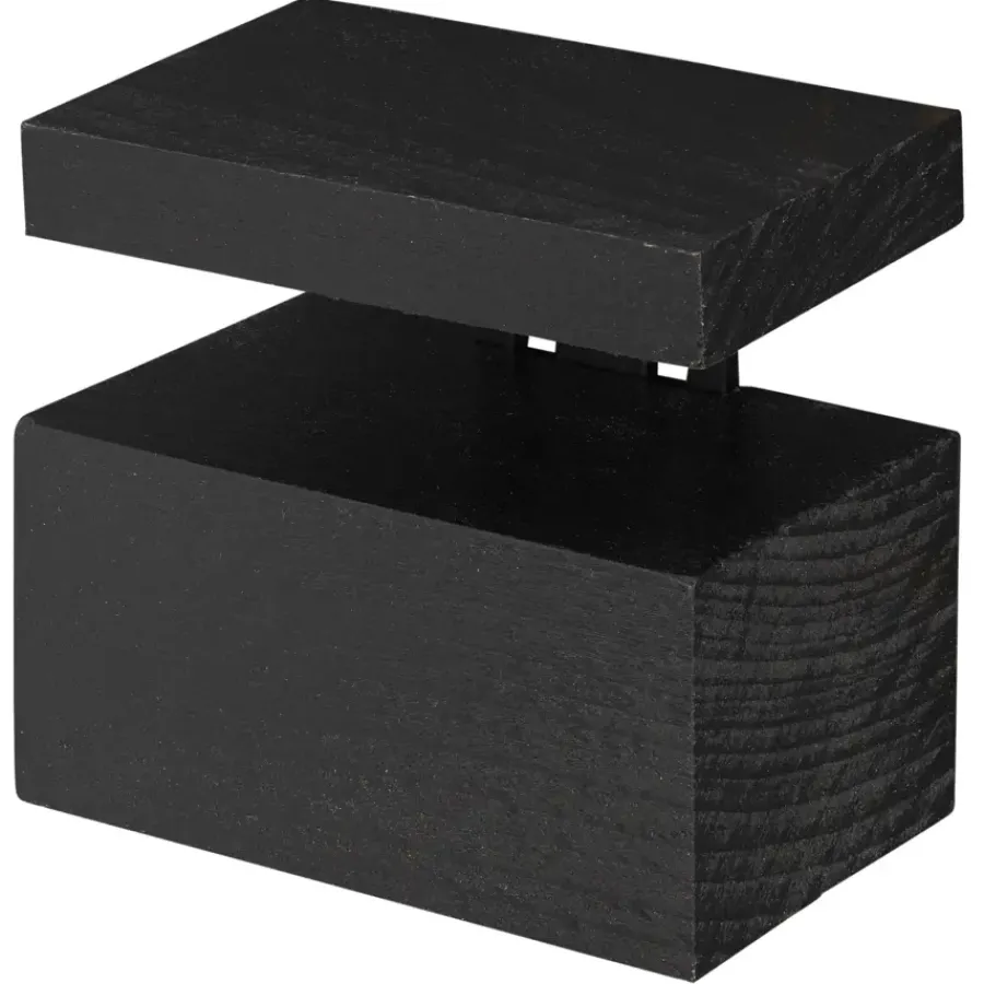 Duraline clip maxi zwart hout 6,3x8x5 cm Clearance
