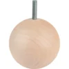 Duraline meubelpoot bol naturel eiken Ø7 cm