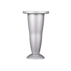 Duraline meubelpoot kunststof aluminium verstelbaar 12,8-13,8 cm