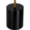 Duraline meubelpoot rond zwart Ø6,4x8 cm