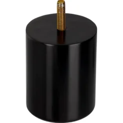 Duraline meubelpoot rond zwart Ø6,4x8 cm