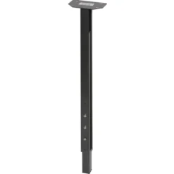 Duraline meubelpoot vierkant metaal antraciet 30x30 mm verstelbare hoogte