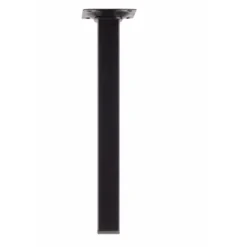 Duraline meubelpoot vierkant zwart 2,5x2,5x25 cm