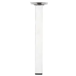 Duraline meubelpoot vierkant chroom 25x25 mm 25 cm