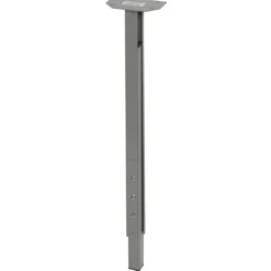 Duraline meubelpoot vierkant metaal grijs 30x30 mm verstelbare hoogte