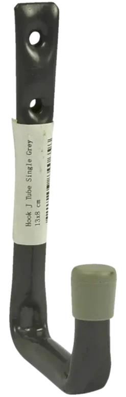 Duraline ophanghaak J-vormig enkel grijs 13x8 cm