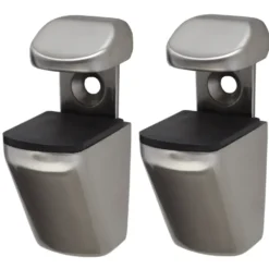 Duraline plankdrager clip mini geborsteld nikkel 2 stuks Sale