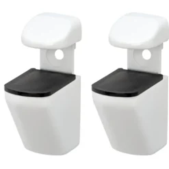Duraline plankdrager clip mini wit 2 stuks Sale