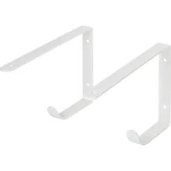 Duraline plankdrager haak wit 22x14,5 cm 2 stuks Outlet