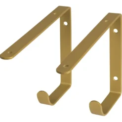 Duraline plankdrager messing staal 22x14,5 cm 2 stuks Hot