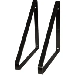 Duraline plankdrager metaal zwart 2 stuks Clearance