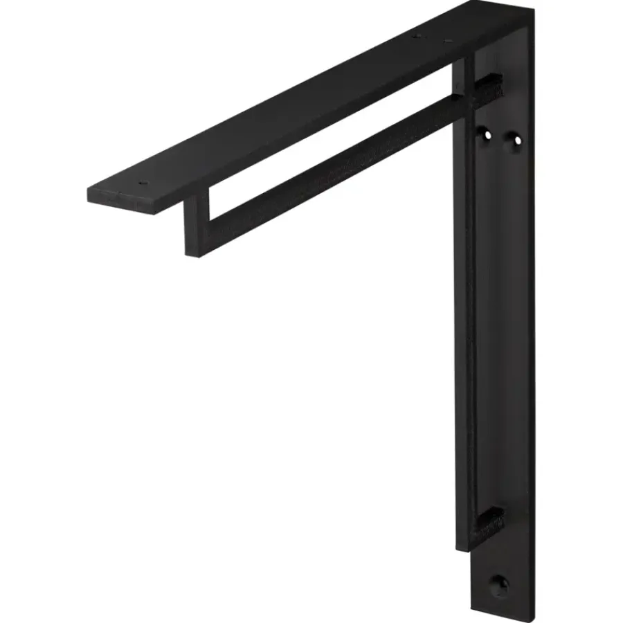 Duraline plankdrager model A zwart 19x19 cm Best