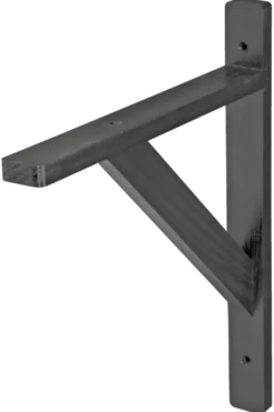 Geen Duraline plankdrager model 15 zwart hout 25x30 cm