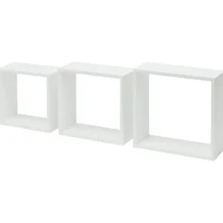 Duraline wandkubus wit set van 3 stuks