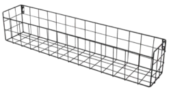 Duraline wandmand draadstaal mat zwart 60 x 12 x 10 cm New