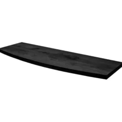 Duraline wandplank gebogen XS2 zwart eiken 60x23,5 cm 18 mm New