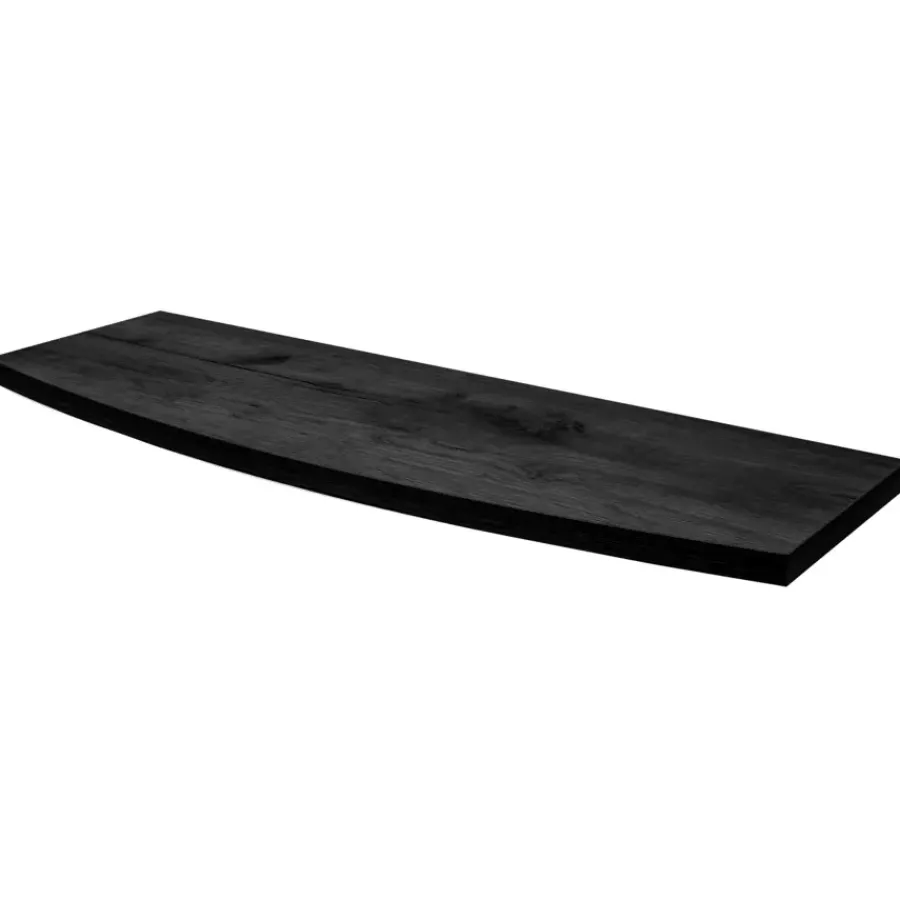 Duraline wandplank gebogen XS2 zwart eiken 60x23,5 cm 18 mm New