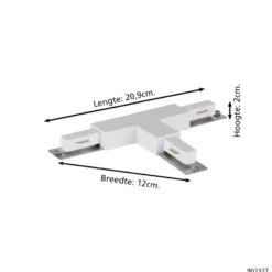 Eglo EasyTrack railverlichting koppelstuk T-vormig wit New