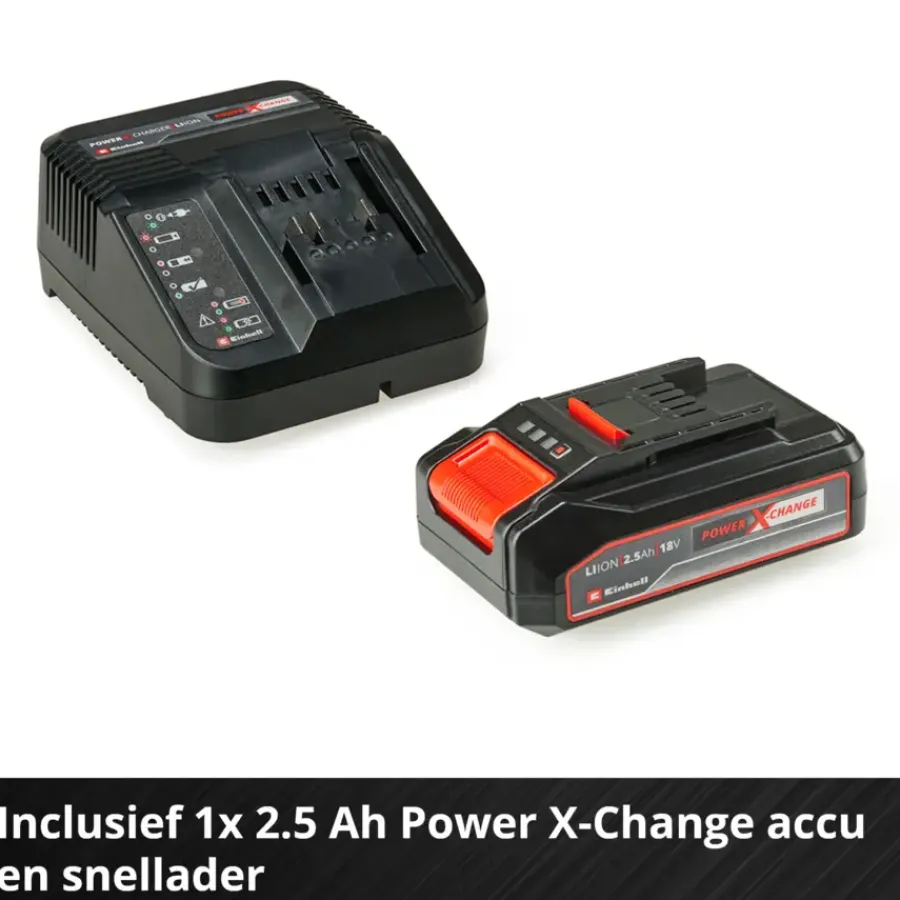 EINHELL 18V decoupeerzaag TC-JS 18/70 LI incl 2.5Ah accu en lader