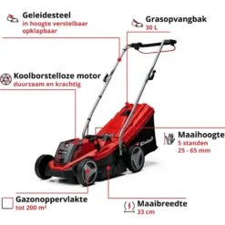 EINHELL 18V grasmaaier GE-CM 18/33 Li Kit (incl. 4.0Ah accu en oplader) Outlet