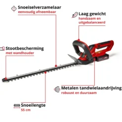 EINHELL 18V heggenschaar GC-CH 1855/1 kit incl 2.5Ah accu en lader Online