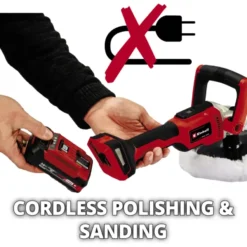 EINHELL 18V polijst-/schuurmachine CE-CP 18/180 Li E (zonder accu) New