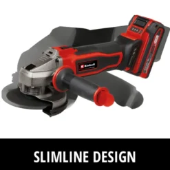 EINHELL 18V slijptol / haakse slijper 125mm TE-AG 18/125-2 LI incl 4.0Ah accu en lader