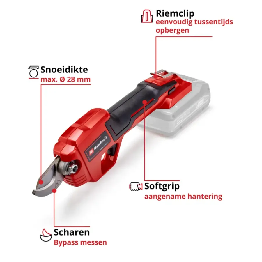 EINHELL 18V snoeischaar GE-LS 18 Li (zonder accu) Discount