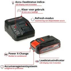EINHELL 18V startset accu 2.5Ah + oplader Discount