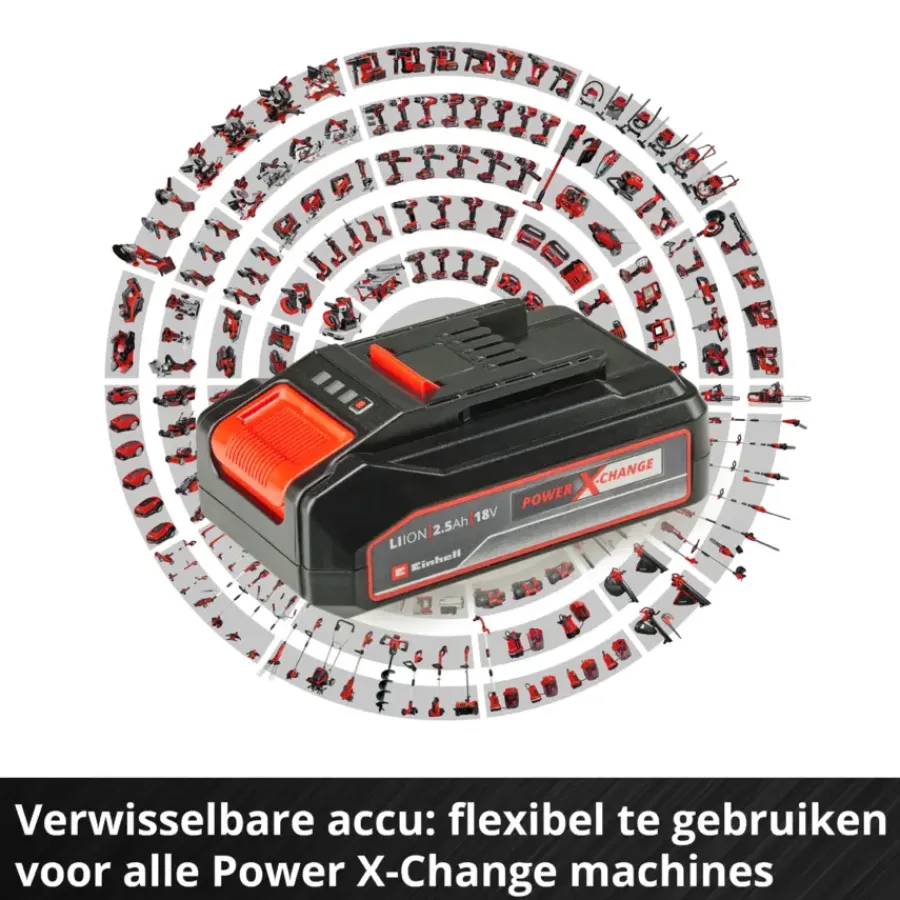 EINHELL 18V startset accu 2.5Ah + oplader Discount