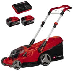 EINHELL 2x18V grasmaaier 42cm Rassaro (incl. 2 accu's 5.2Ah + oplader) Discount