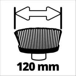 EINHELL zachte borstel 120/50 - Ø120mm tbv de Picobella oppervlaktereiniger