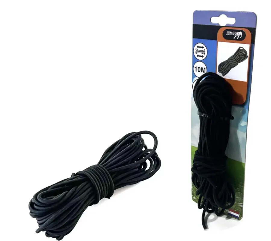 Jumbo Elastiek koord 4 mm zwart 10 m Outlet