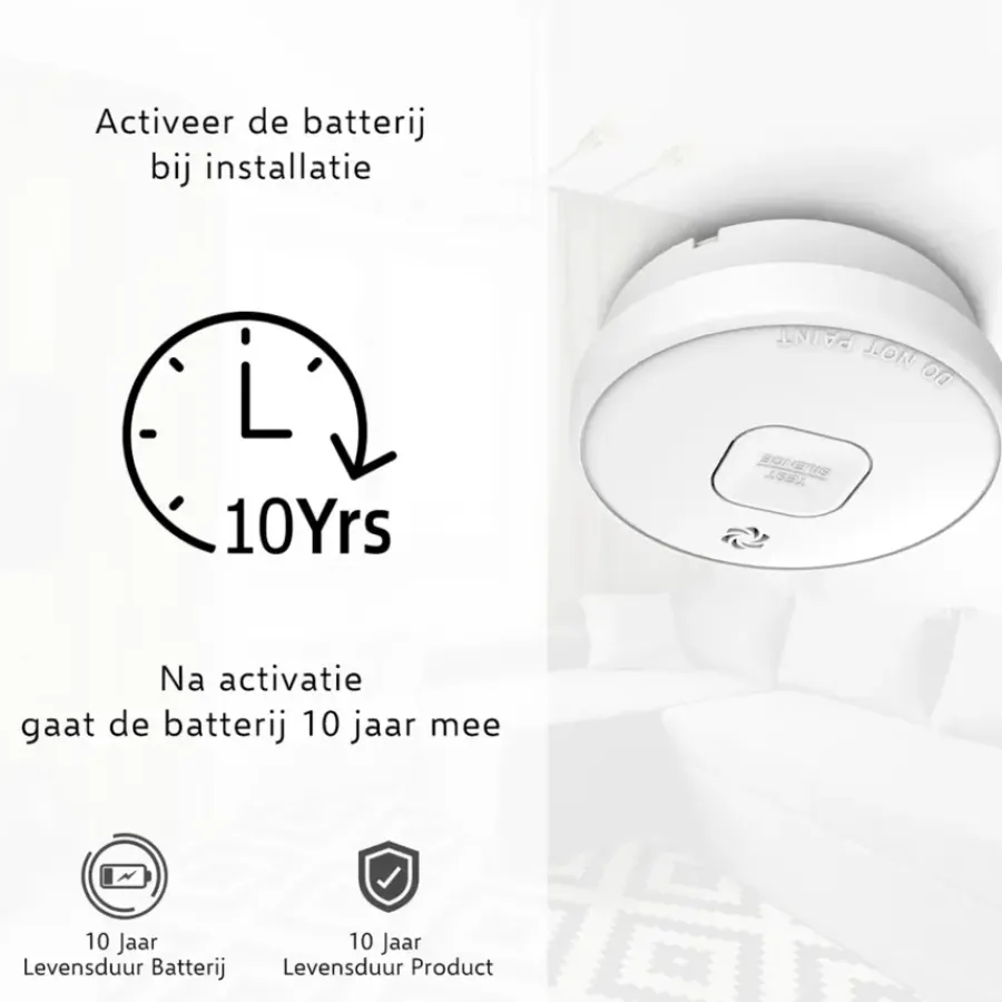 Elro FS2010-2 optische rookmelder inclusief 10 jaar lithium batterij DUO-pack Online