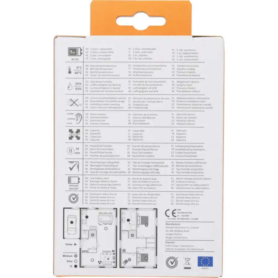 Elro FS1705 optische rookmelder inclusief 5 jaar lithium batterij