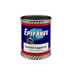 Epifanes Werdol kopervrij onderwaterverf zwart mat 750 ml