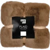 Faux fur plaid bruin 200 x 150 cm