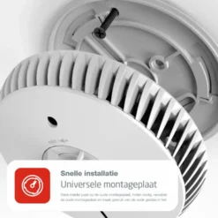 Fire Angel FireAngel hittemelder met vervangbare batterijen (levensduur 10 jaar)