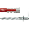 Fischer Universeelplug DuoPower 8x40mm met schroefduim 4 stuks