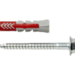 Fischer Universeelplug DuoPower 10x50mm met zeskantschroef 4 stuks