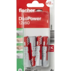Fischer Universeelplug DuoPower 12x60mm 4 stuks