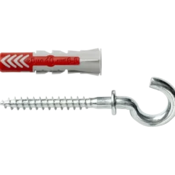Fischer Universeelplug DuoPower 10x50mm met ronde haak 2 stuks