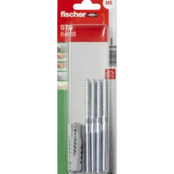 Fischer universele pluggen met stokschroeven STS 8x120 mm