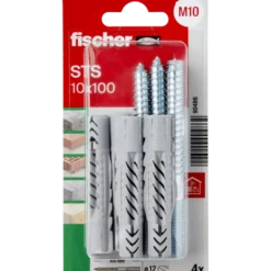 Fischer universele pluggen met stokschroeven STS 10x100 mm