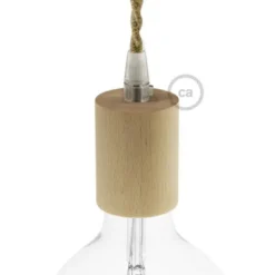 Creative Cables Fitting hout E27 naturel Best